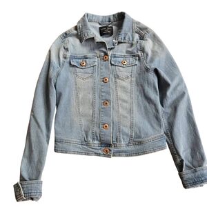 Love Tree Denim Jacket with Stretch